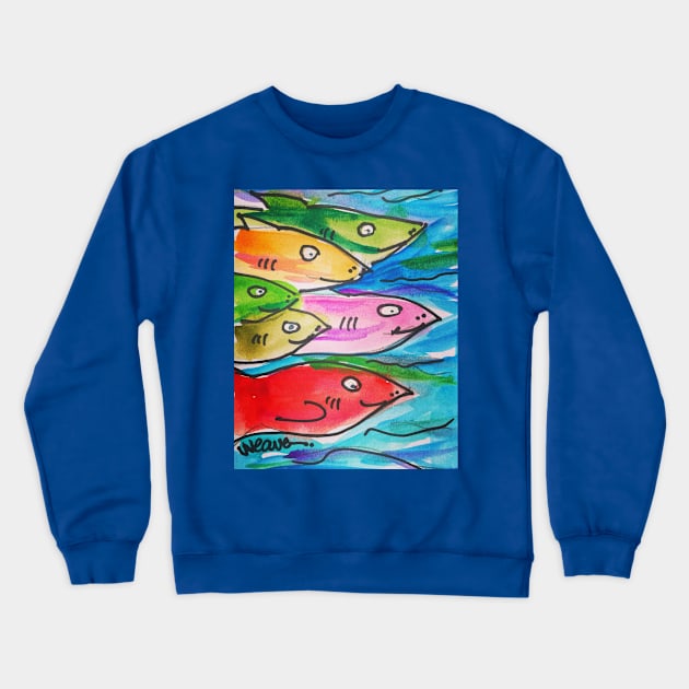 Sharks have nostrils! Crewneck Sweatshirt by drumweaver